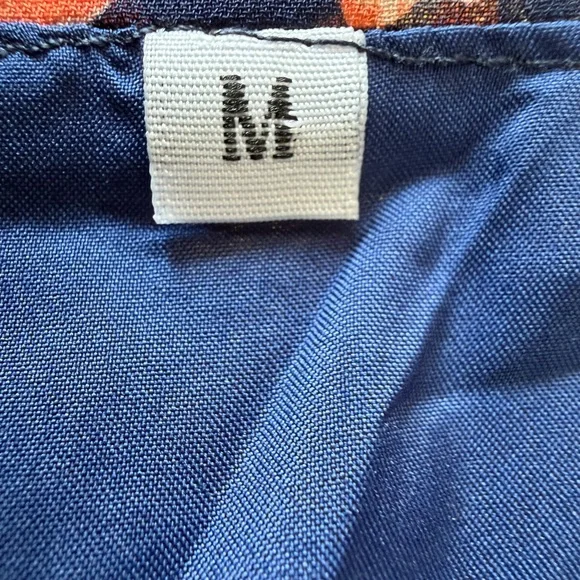 NWOT Floral Navy Maxi Dress with Smocked Waist Medium - Picture 10 of 11